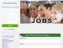 Tablet Screenshot of candidatehunter.com